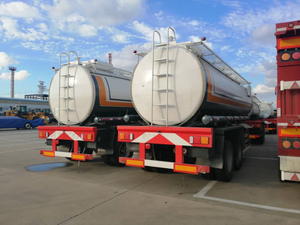  Remolque de tanque de aceite de aluminio personalizado de alta resistencia de 70 toneladas