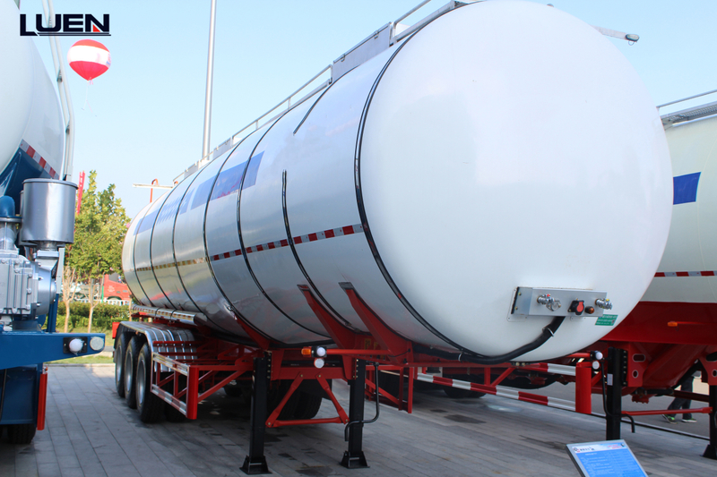 Remolque del tanque de combustible diesel de acero al carbono de 60 toneladas