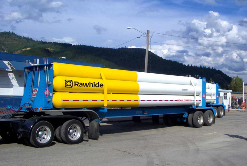 Remolque de tubo largo con tanque de GNC para gasolinera móvil de fábrica 