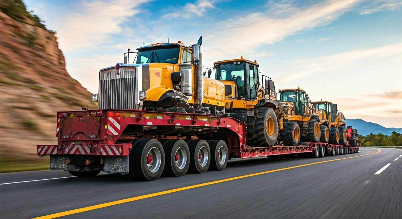 Maquinaria de transporte de remolque Lowboy